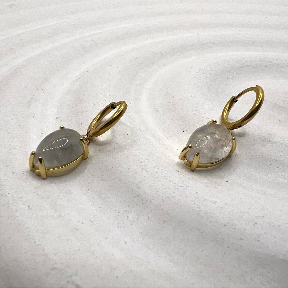 Earrings water droplets‎ heart
